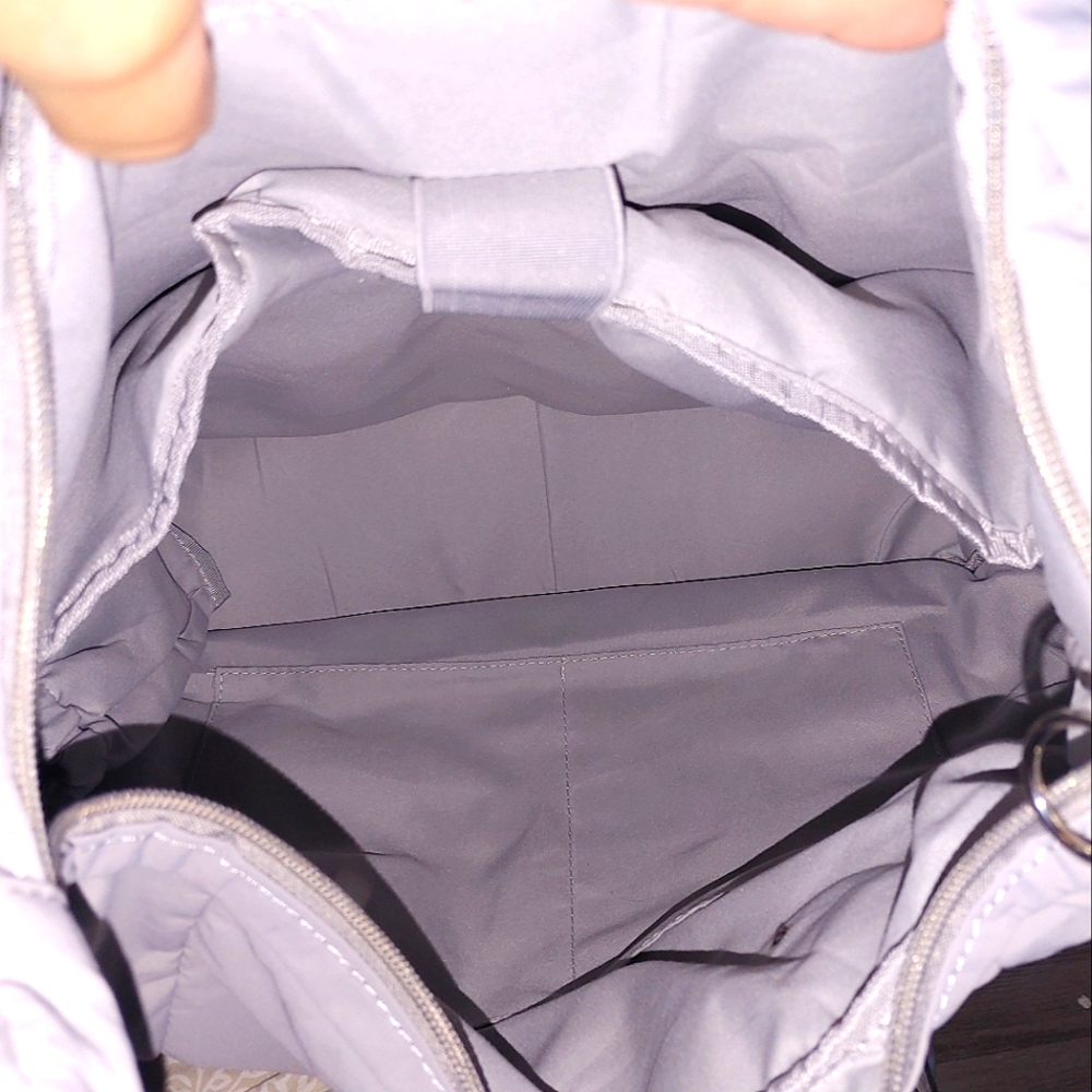 =GEN 'AYCC' All You Can Carry Grey Nylon Grey Puff Crossbody Bag - Picture 14 of 16